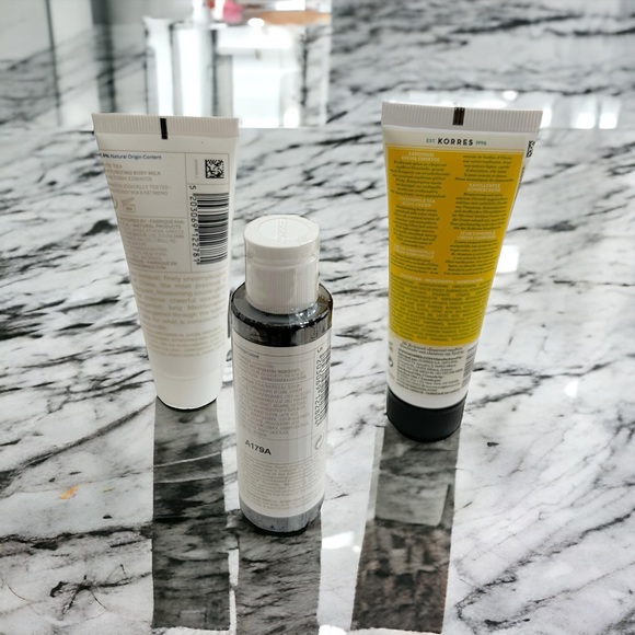 Korres Travel Size White Tea Body Milk & Shower Gel & Greek Olive Body Cream - Picture 2 of 10